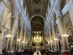 Nave, apse and altar of the Duomo di Napoli cathedral