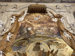 Reliefs and frescoes at the Chapel of Santa Restituta at the Duomo di Napoli cathedral