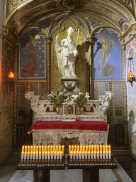 Chapel with altar at the southwest corner of the Chapel of Santa Restituta at the Duomo di Napoli cathedral
