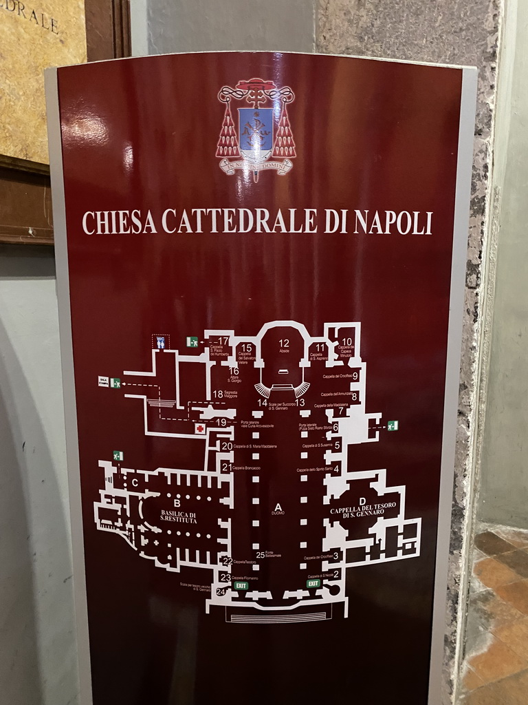 Floorplan of the Duomo di Napoli cathedral
