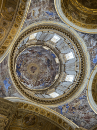 Ceiling of the dome of the Chapel of San Gennaro at the Duomo di Napoli cathedral
