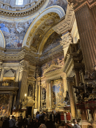 West side of the Chapel of San Gennaro at the Duomo di Napoli cathedral