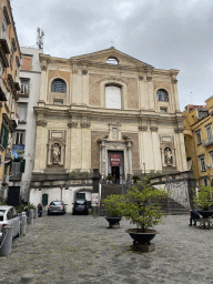 Front of the Museo Diocesano: Complesso Monumentale Donnaregina museum at the Largo Donnaregina square