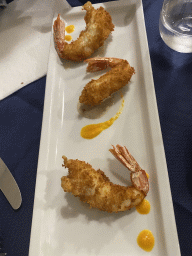 Fried Shrimps at the Ristorante Osteria Sannazaro restaurant