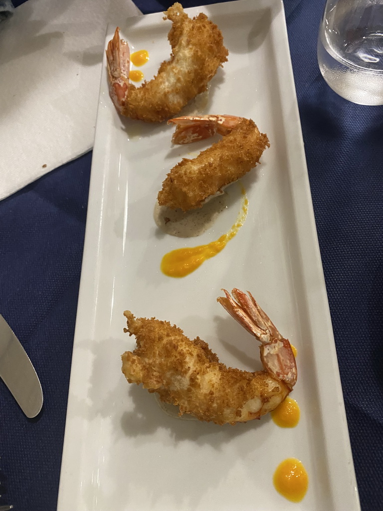 Fried Shrimps at the Ristorante Osteria Sannazaro restaurant