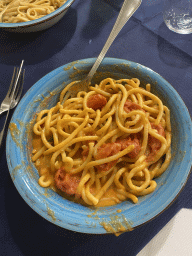 Pasta at the Ristorante Osteria Sannazaro restaurant