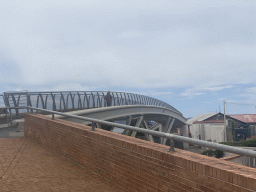 Bridge from the east side to the west side of the Città della Scienza museum, over the Via Coroglio street