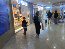 Miaomiao and Max at the Departures Hall of Naples International Airport