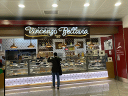 Front of the Vincenzo Bellavia pastry shop at the Departures Hall of Naples International Airport