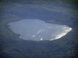 Lake in the west of Germany, viewed from the airplane to Eindhoven