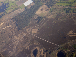 The Leenderheide heath, viewed from the airplane to Eindhoven