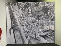 Photographs of the North Sea flood of 1953 at the Delta Expo at the Deltapark Neeltje Jans, with explanation