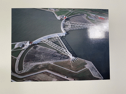 Photograph of the Maeslant Barrier at the Delta Expo at the Deltapark Neeltje Jans