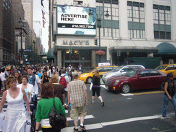 Miaomiao in front of Macy`s, Herald Square