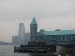 Pier A and the skyline of Jersey City, from Battery Park