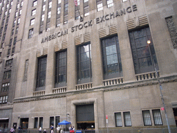 The American Stock Exchange at Wall Street