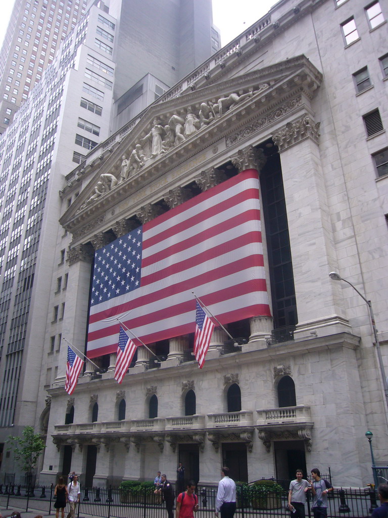 The New York Stock Exchange at Wall Street