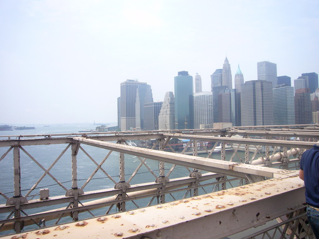 View on Manhattan from Brooklyn Bridge