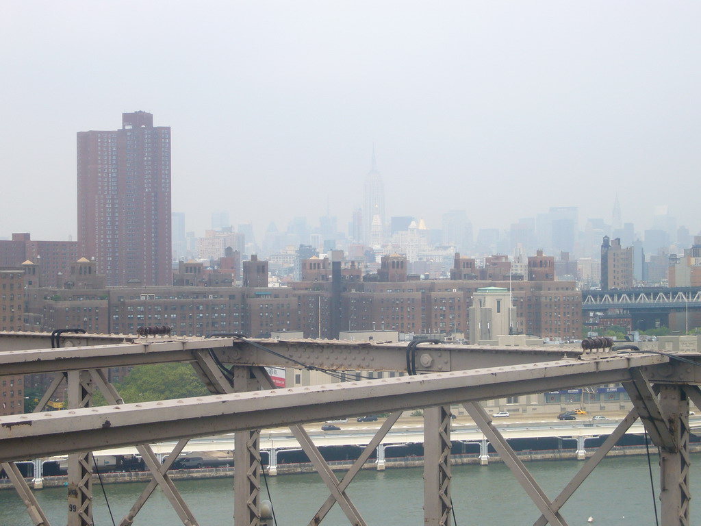 View on Manhattan from Brooklyn Bridge