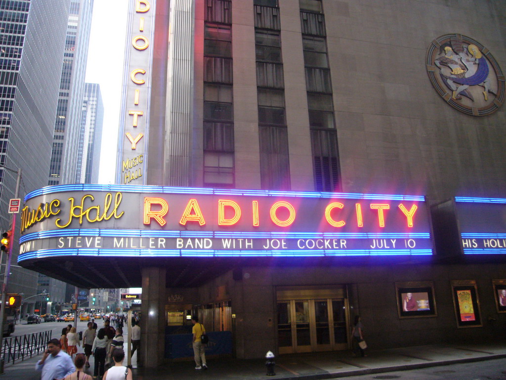 The Radio City Music Hall at Rockefeller Center