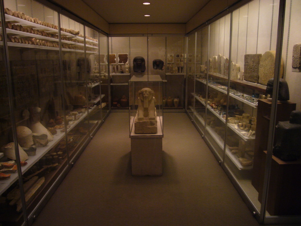 Egyptian Sphinx and other Egyptian artifacts, in the Metropolitan Museum of Art