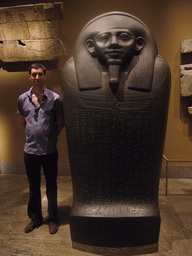 Tim and the Egyptian Sarcophagus of Horkhebit, in the Metropolitan Museum of Art