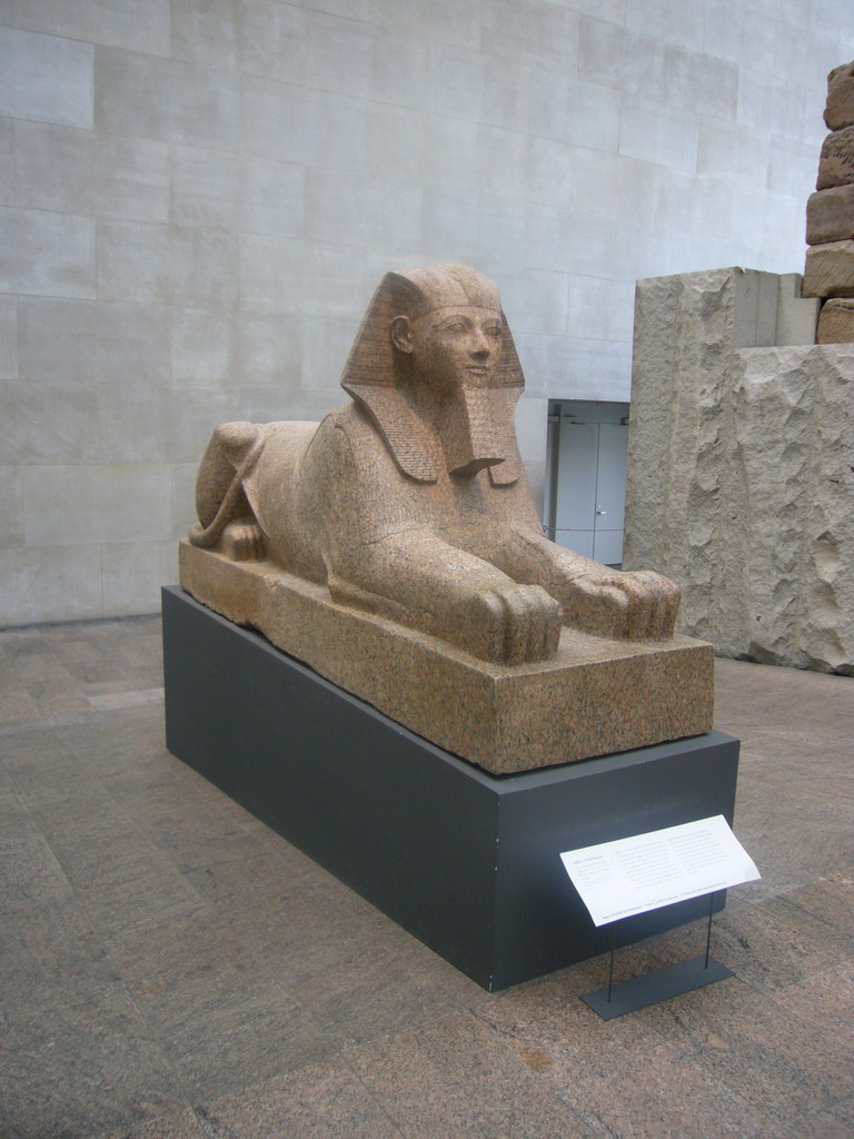 Sfynx at the Temple of Dendur, in the Metropolitan Museum of Art