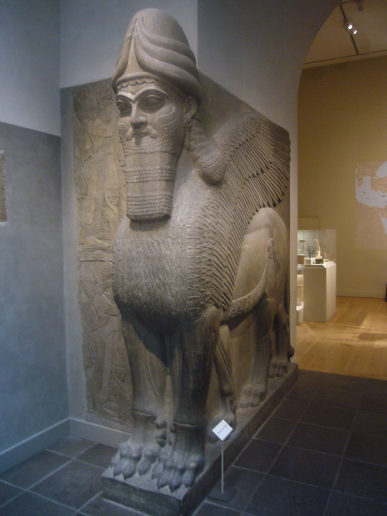 Neo-Assyrian human-headed winged bull and winged lion (Lamassu), in the Metropolitan Museum of Art