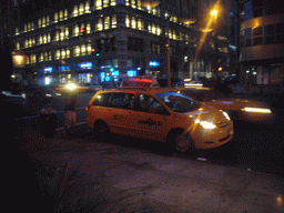 Television crew outside our dinner restaurant City Crab