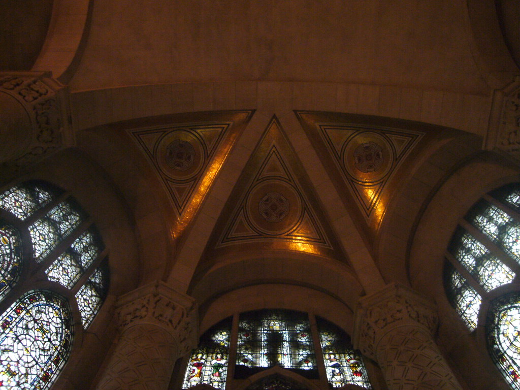 The ceiling of St. Columba`s Chapel, in the Cathedral of Saint John the Divine