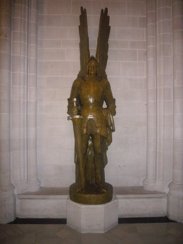 Statue of an angel in the Cathedral of Saint John the Divine