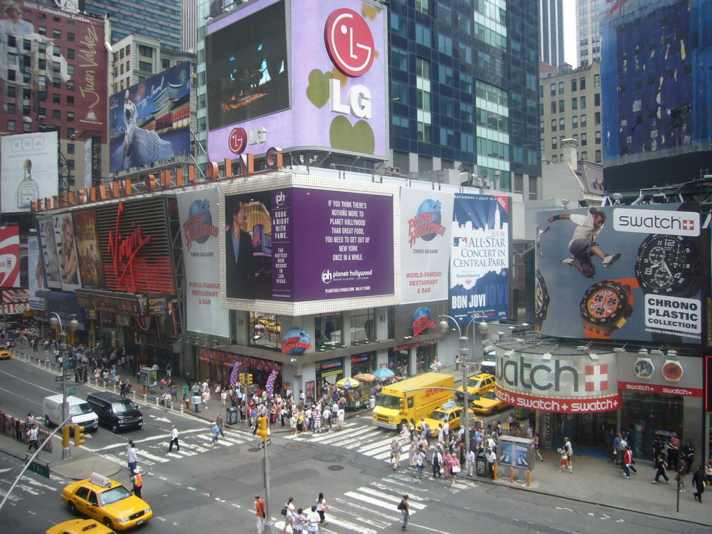 View on Times Square from the Minskoff Theatre
