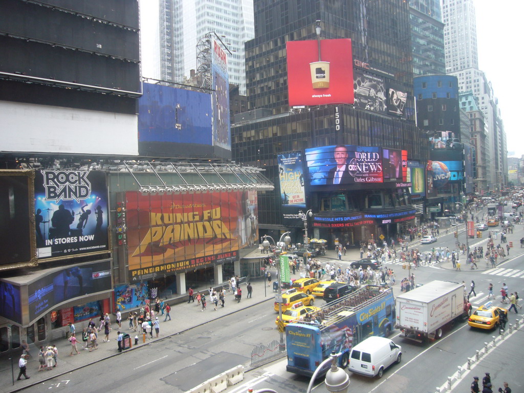 View on Times Square from the Minskoff Theatre