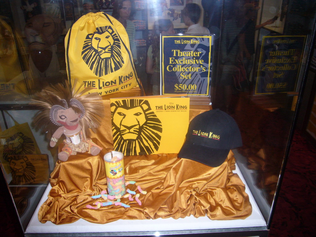 Merchandising of the musical `The Lion King`