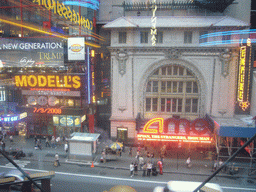 View on the AMC Empire 25 cinema at West 42nd Street, from the Regal Cinema