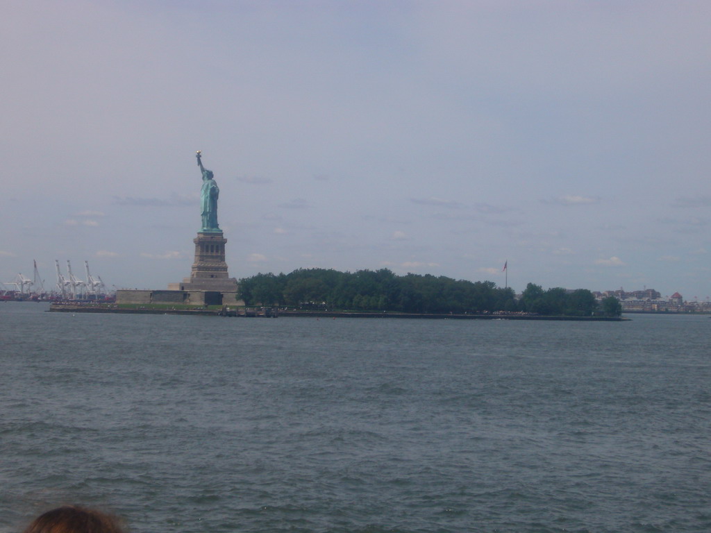 The Statue of Liberty, from the Liberty Island ferry