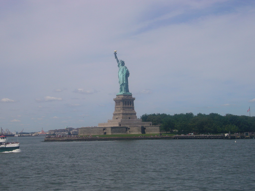 The Statue of Liberty, from the Liberty Island ferry