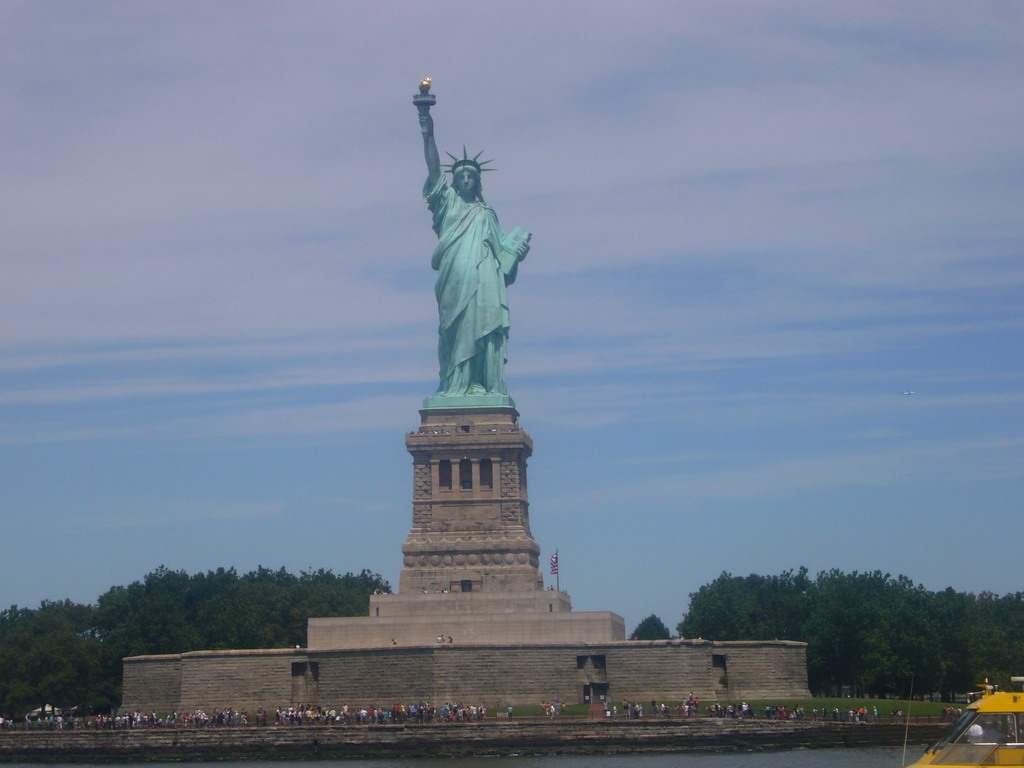 The Statue of Liberty, from the Liberty Island ferry