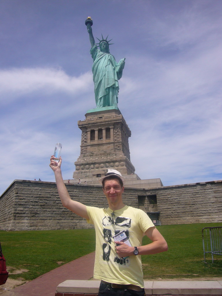 Tim at the Statue of Liberty