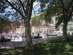 The entrance to the Ellis Island Immigration Museum