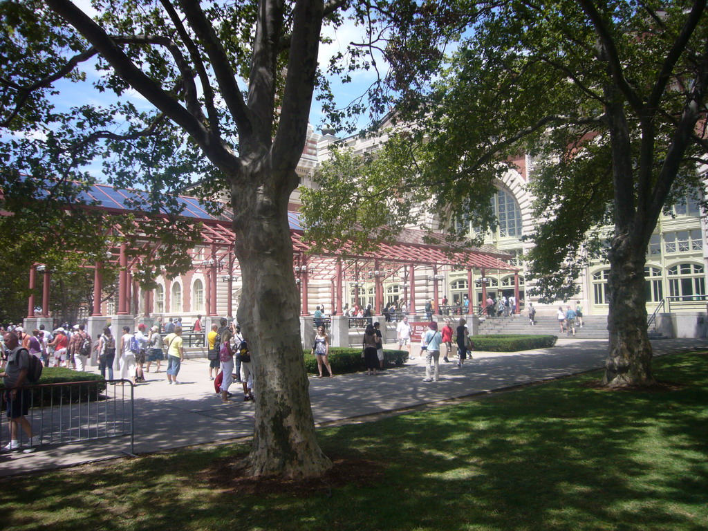 The entrance to the Ellis Island Immigration Museum