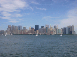 The skyline of Manhattan, from Ellis Island