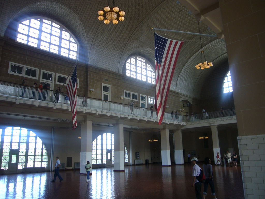 The Registry Room of the Ellis Island Immigration Museum