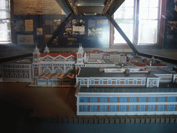Scale model of the Ellis Island Immigration Museum of the 20th century