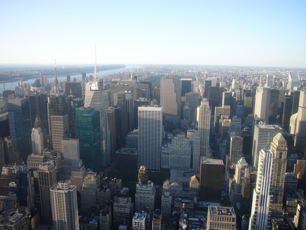 View on the Northwest side of Manhattan, from the Empire State Building