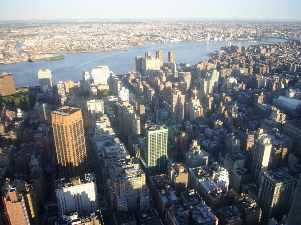 View on the East side of Manhattan, from the Empire State Building
