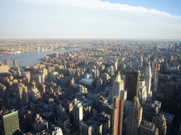 View on the Southeast side of Manhattan, from the Empire State Building