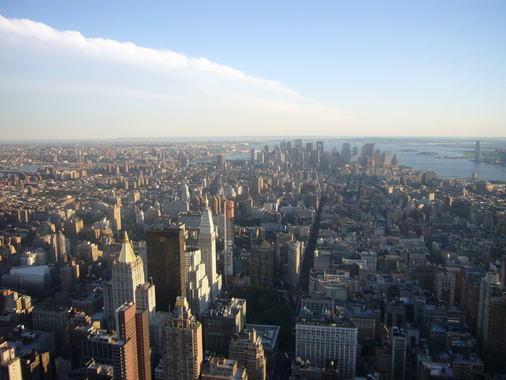View on the South side of Manhattan, from the Empire State Building