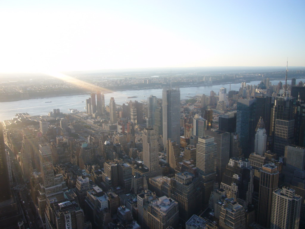 View on the Northwest side of Manhattan, from the Empire State Building