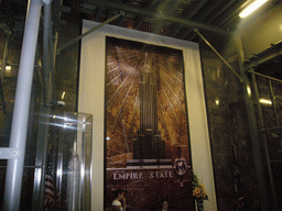 Aluminum relief in the lobby of the Empire State Building
